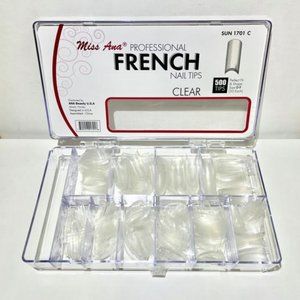 CLEAR French nail tips 500 pcs in box